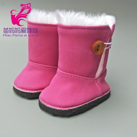 1" 45 см девочка кукла меховые зимние сапоги обувь для куклы Александера аксессуары для новорожденных кукла обувь подарок для девочки - Цвет: 4.33