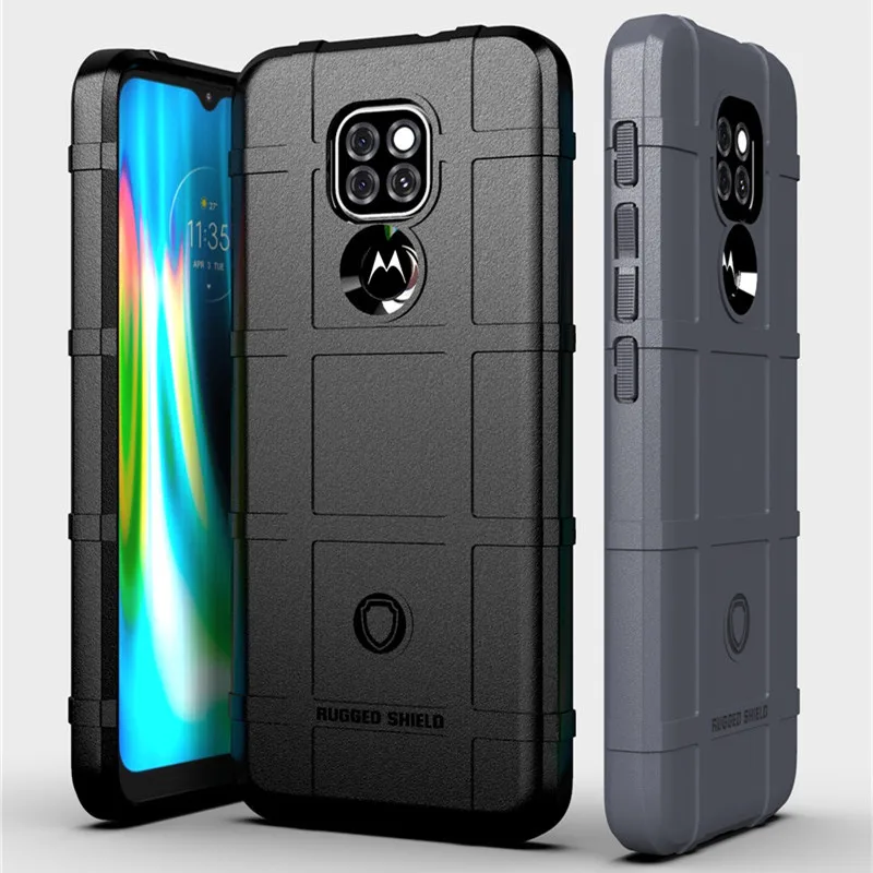 

Rugged Shield Silicone Armor Case For Motolora G6 G7 G8 Plus G9 Play G Power G9+ Matte Rubber Shockproof Cover For Moto G Fast