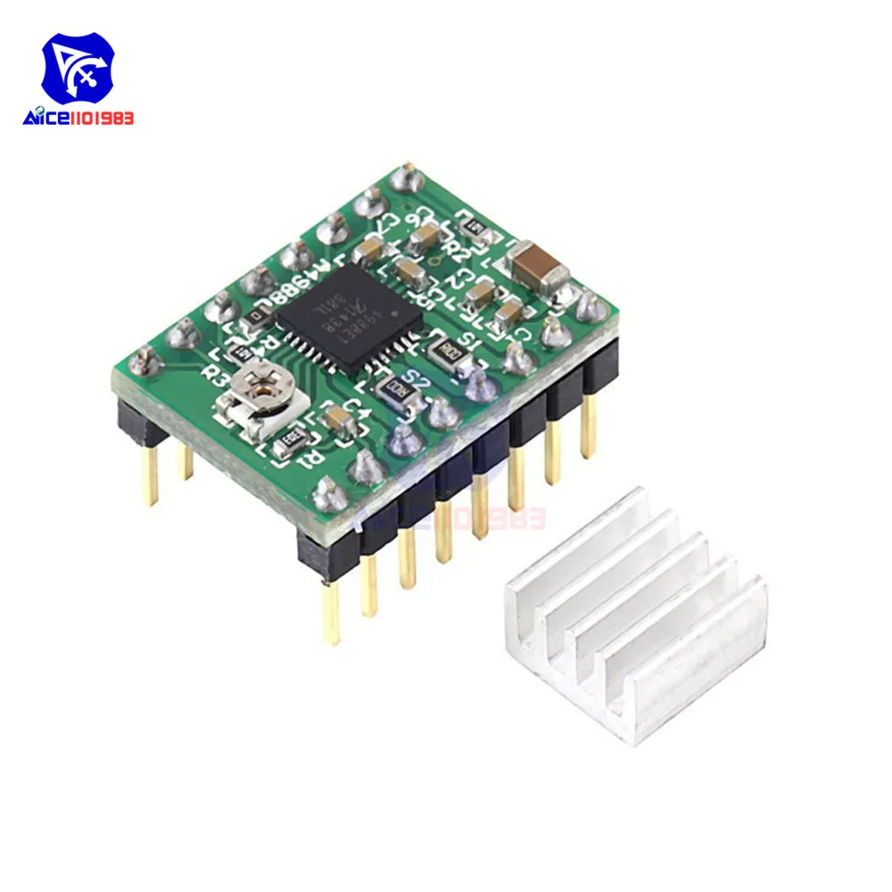 Шаговый Драйвер Reprap A4988 модуль драйвера шагового двигателя с