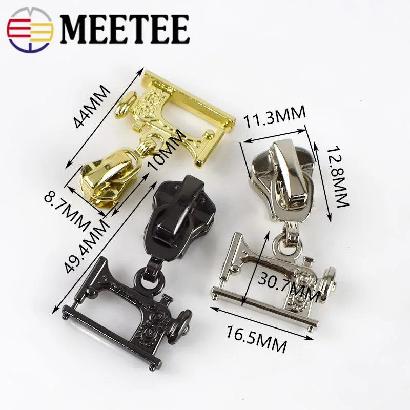 10 шт. 3 #5 # Meetee слайдеры на молнии для металла и смолы Съемник головка сделай сам
