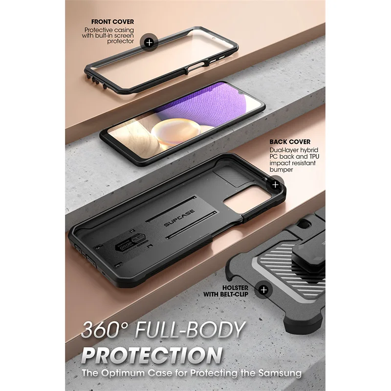 Чехол SUPCASE для Samsung Galaxy A32 5G (выпуск 2021) UB Pro Прочный чехол всего тела со встроенной