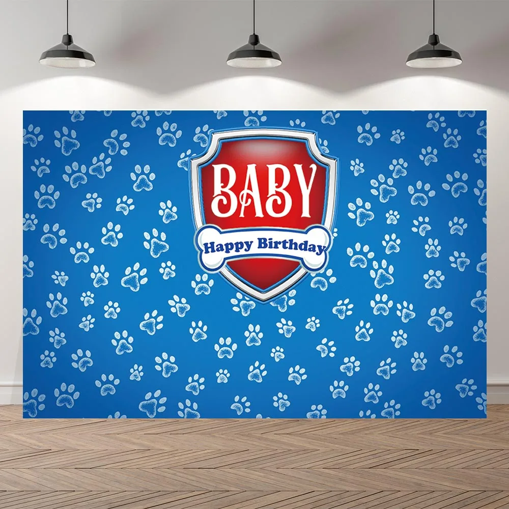 Голубой фон для детских фотографий на день рождения баннер фотосессии с