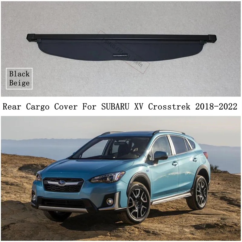 

Rear Cargo Cover For SUBARU XV Crosstrek 2018 2019 2020 2021 2022 Privacy Trunk Screen Security Shield Shade Auto Accessories