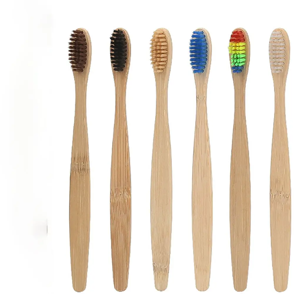 

1pc Soft Bamboo Toothbrush Tooth Brush Travel Oral Cleaning Care Tools Tooth Health Low Carbon Wooden Handle Toothbrush Care