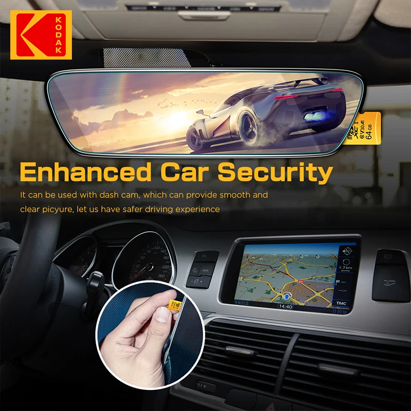 Карта памяти Kodak Micro SD 128 ГБ 32 64 256 512 класс 10 |