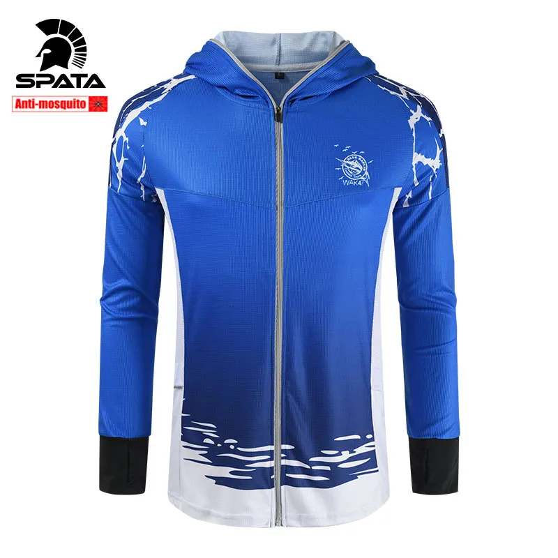 Новинка 2021 профессиональные рубашки SPATA для рыбалки с защитой от комаров дышащая