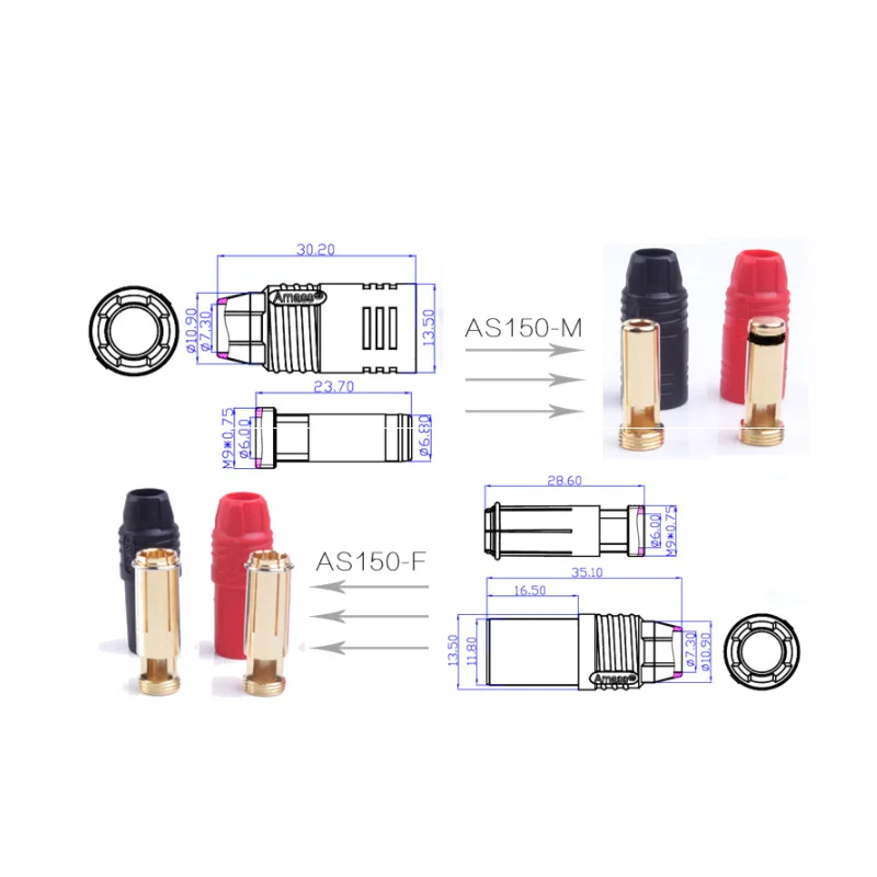 разъем amass as150 штепсельная вилка