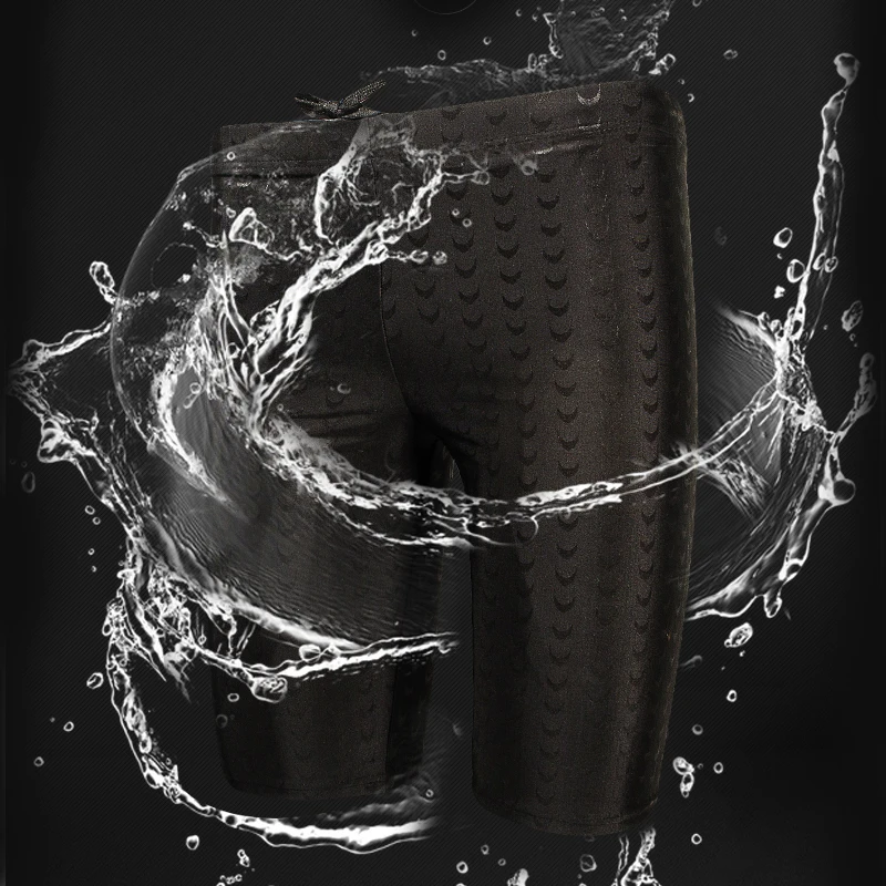 Шорты для плавания мужские из полиэстера профессиональные плоские эластичные