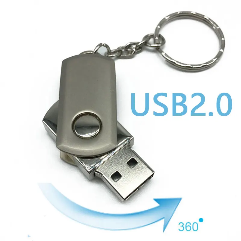 Металлическая Поворотная флеш карта 2 0 4 ГБ 8 16 32 64 ГБ|USB флэш-накопители| |
