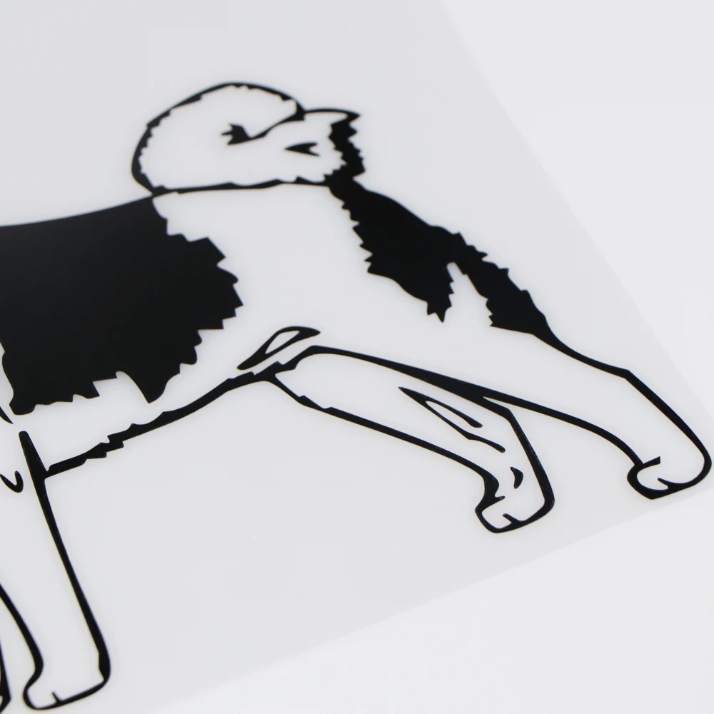 

YOJA 16.7X15.1CM Cartoon Funny Animal Vinyl Decal Decor Car Sticker Lovely Dog ZT2-0173