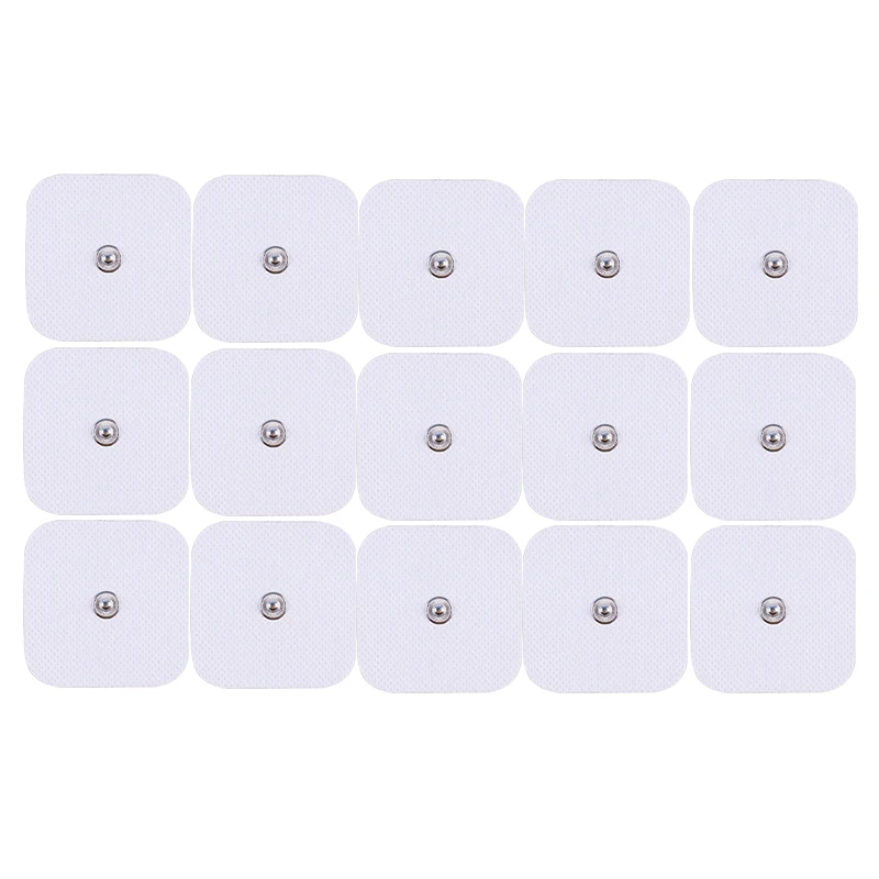 100 шт. 5*5 см Ems электродные подушечки стимулятор нервных мышц силиконовый гель