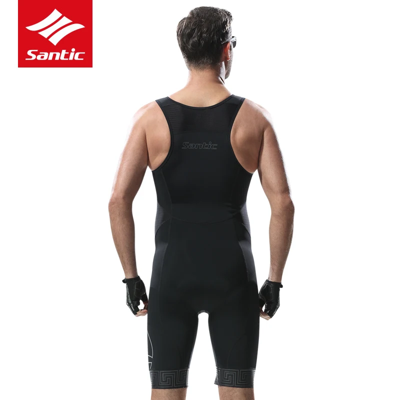 Santic Велоспорт Джерси для мужчин Pro Team Триатлон Skinsuit без рукавов цельный гоночный