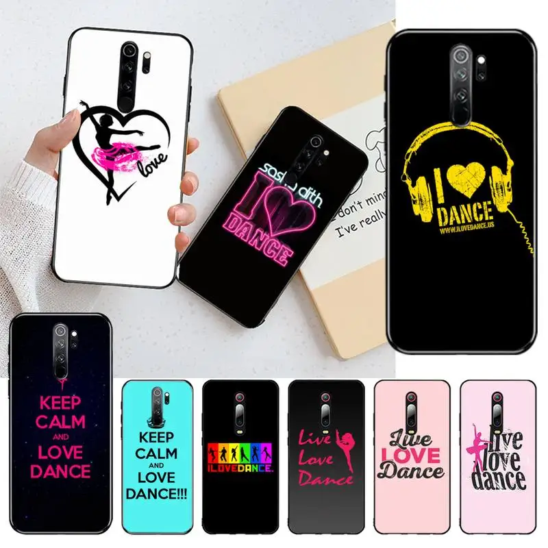 YJZFDYRM I Love Dance Coque Shell чехол для телефона Redmi Note 9 8 8T 8A 7 6 6A Go Pro Max K20|Бамперы| |