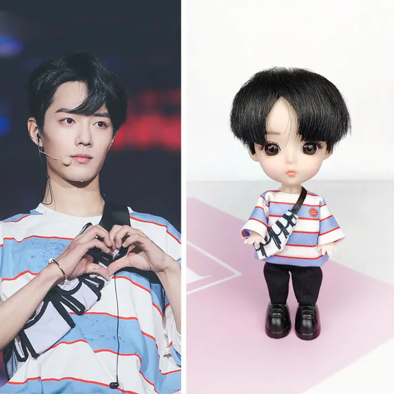 

Xiao Zhan Humanoid Doll Figure Chen Qingling Surrounding Same Paragraph Car Ornaments Birthday Gift Star Support Home Decoration