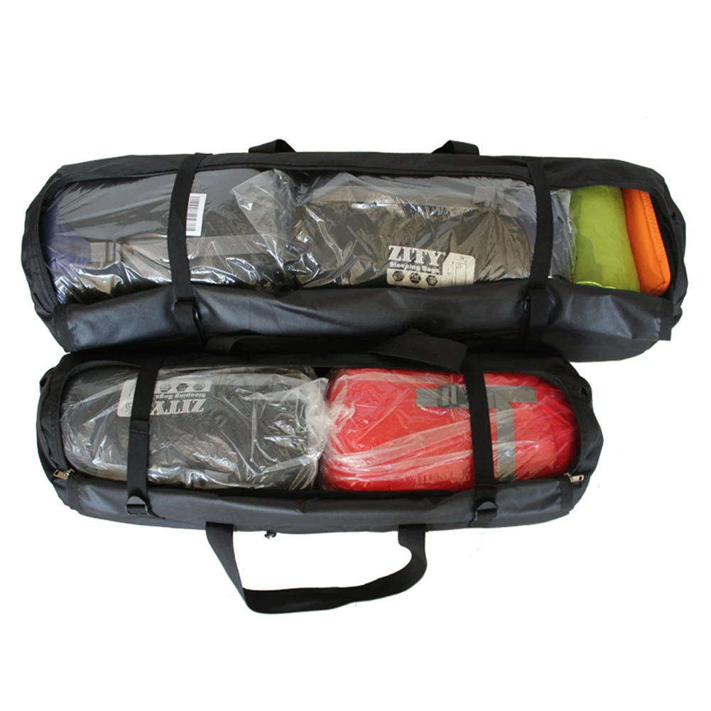 

Portable Canvas Bag with Zipper Folding Bag Duffel Travel Sports Equipment Bag
