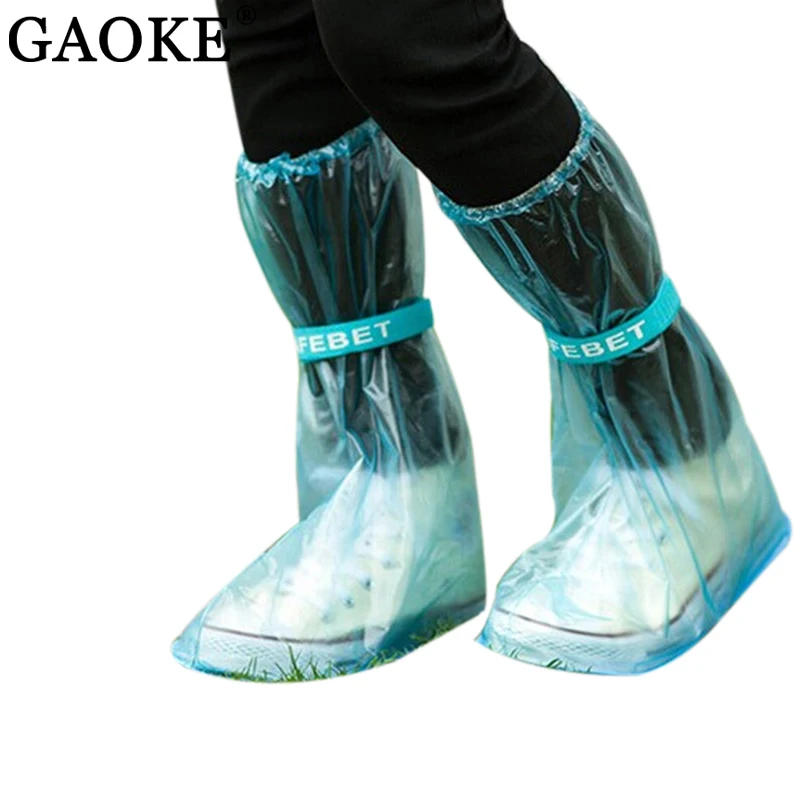 

Rain Boots Thicken Waterproof Shoes Cover PVC Unisex Women Men Outdoor Waterproof Non-slip Wear-Resistant Reusable Shoe Cover