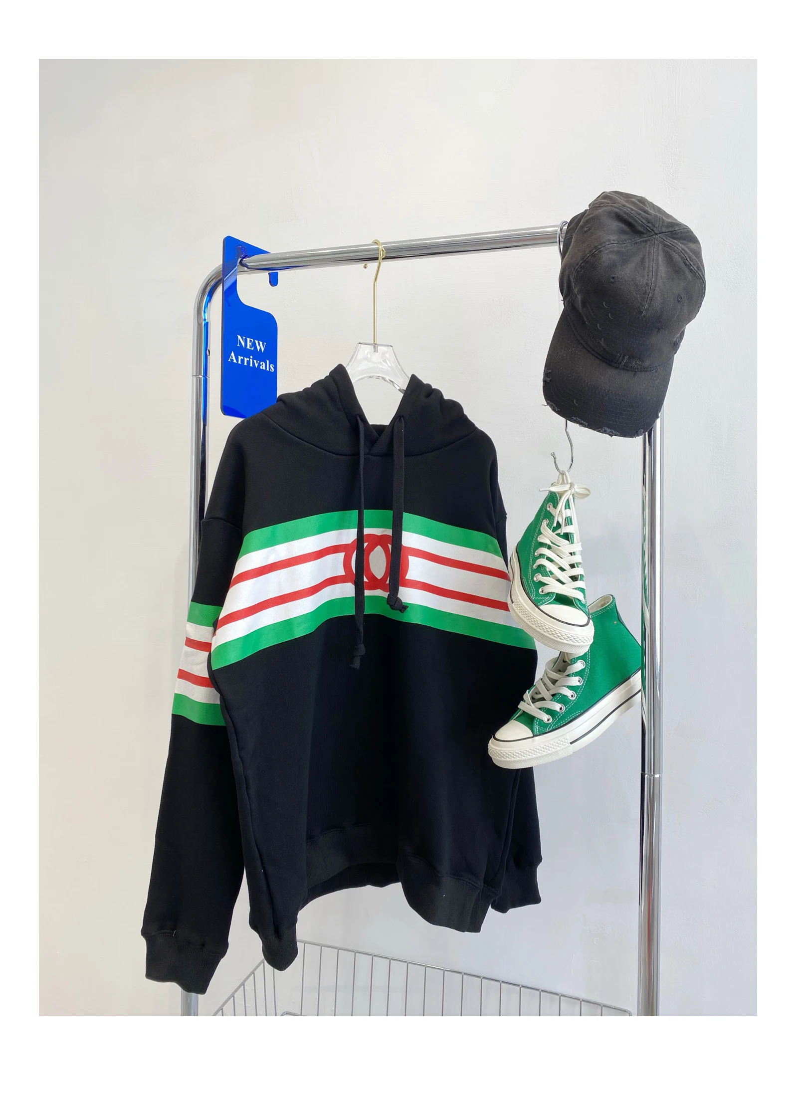 

21ss Autumn Winter Men's Women's Catwalk New Logo Printed Sweater Cardigan Cotton Comfortable Loose Pullover Tops Hiphop Hoodies