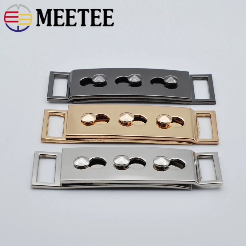 Meetee 1/2 шт 20 мм высококачественные металлические пряжки для пальто пуховик ремень