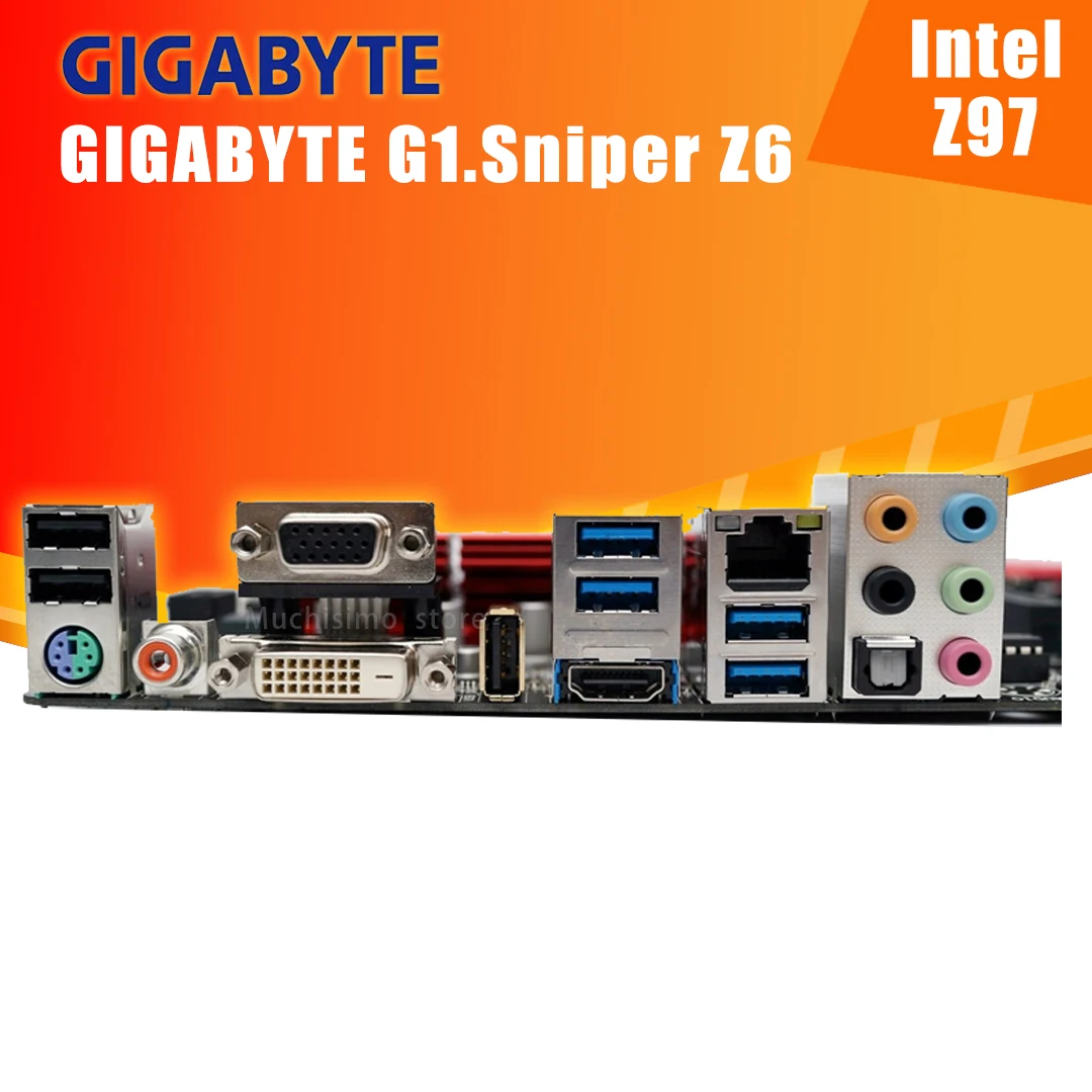 LGA 1150 GIGABYTE G1.Sniper Z6 материнская плата DDR3 Intel Z97 32 Гб SATAIII рабочего стола материнской