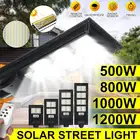 1200W 1280LED Солнечный уличный светильник PIR Сенсор светильник Управление Уличный настенный светильник Timming Дистанционное Управление для парк сад двор