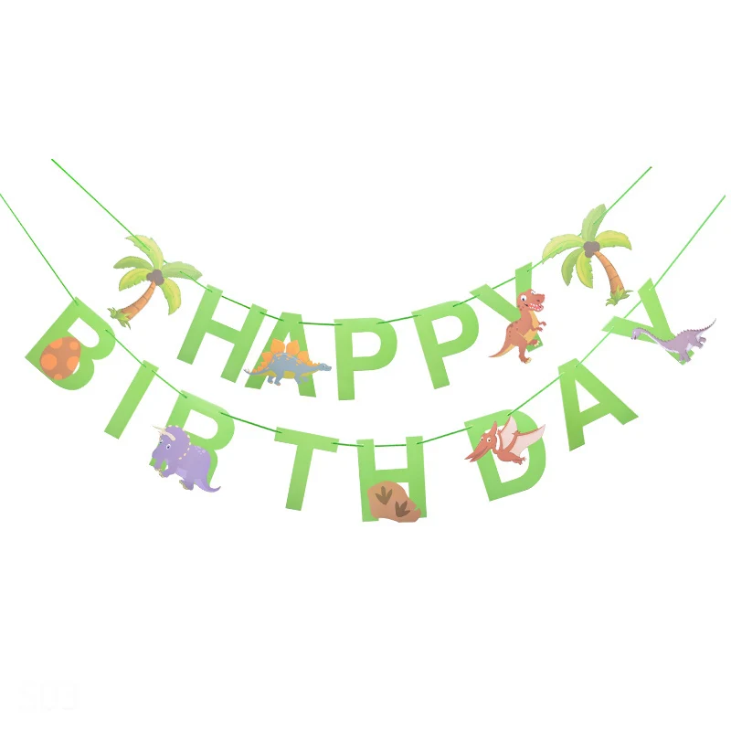 birthday banner2 Джунгли вечерние воздушные шары из фольги в виде животного зоопарка животных джунглей тематическая вечеринка на день рождения украшения Дети День рождения воздушные шары для вечеринки в стиле сафари Декор - Цвет: birthday banner2
