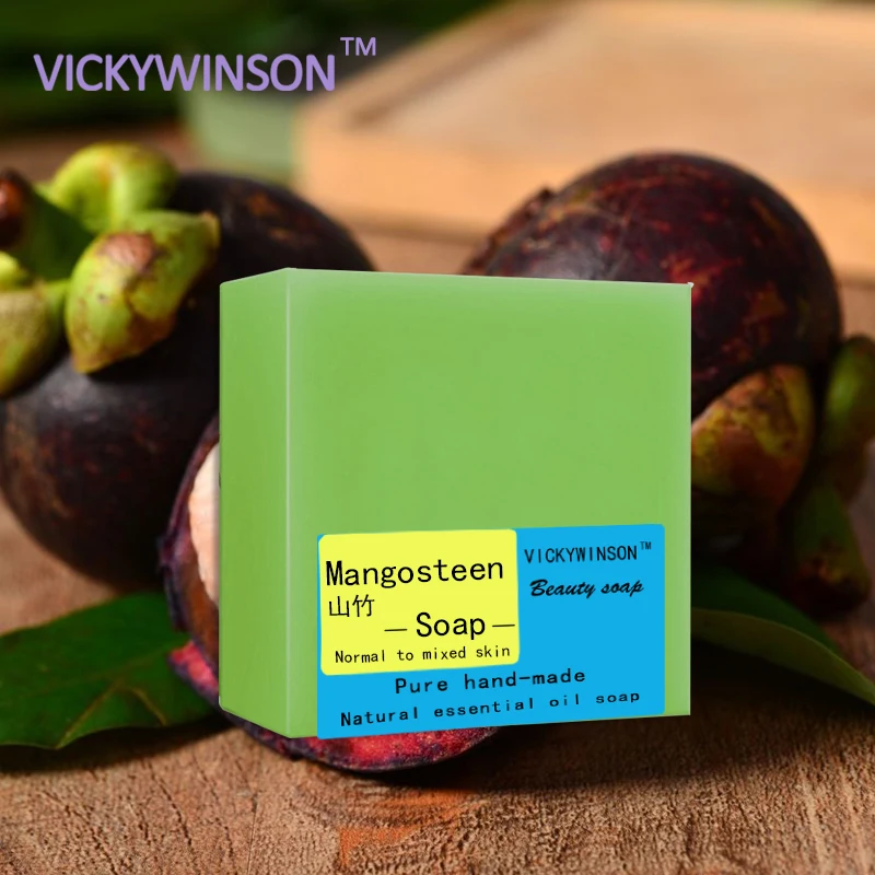 VICKYWINSON Mangosteen мыло ручной работы 100 г меланин бар глицерин органическое для лица