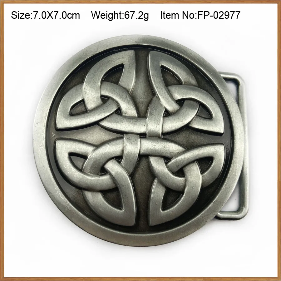 Оптовая продажа пряжка для ремня Buckleclub в Западном кельтском стиле с узлом