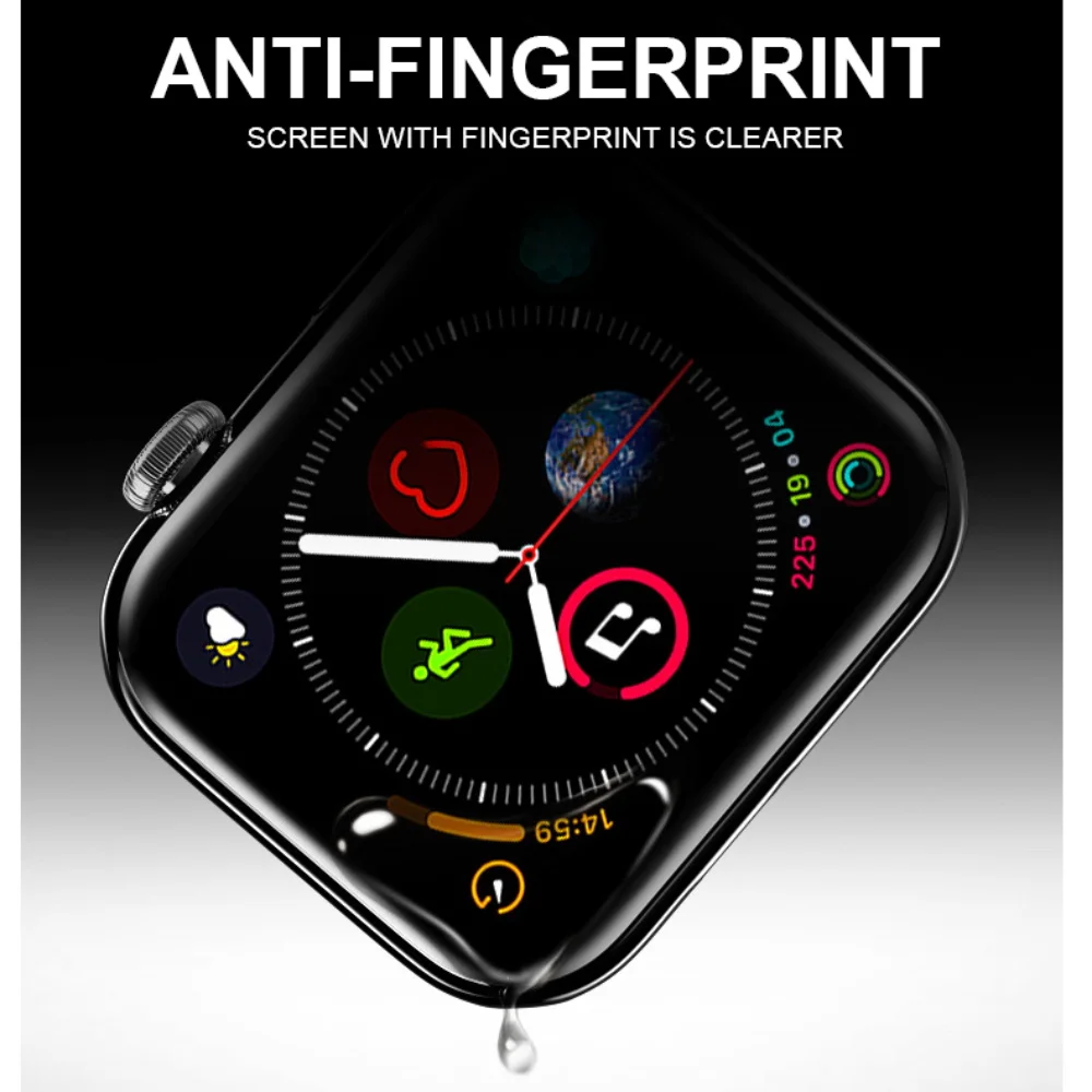 3D закаленное стекло для Apple Watch Series 1 2 3 4 Защита от царапин защитная пленка iwatch 44 мм