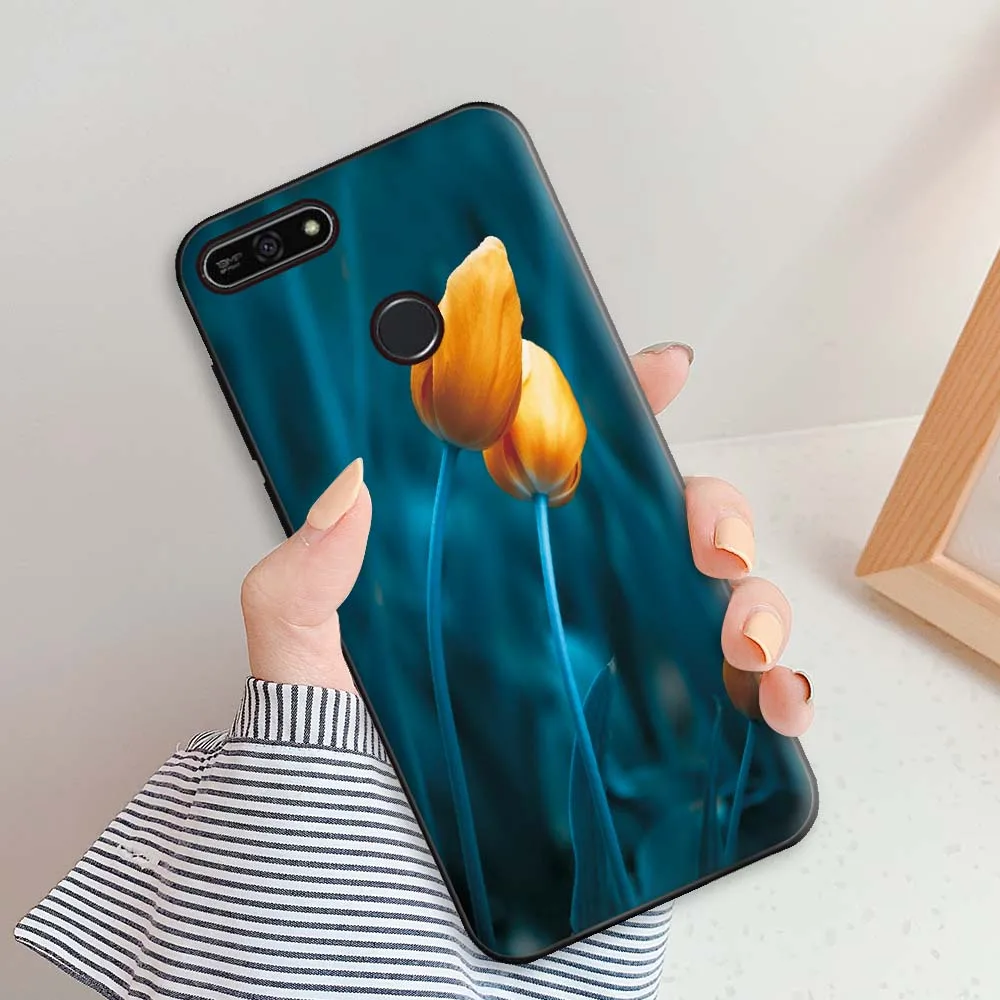 Чехол для Huawei Honor 7A Pro чехлы Y6 Prime 2018 силиконовый чехол 7C RU 5 7 дюйма | Мобильные