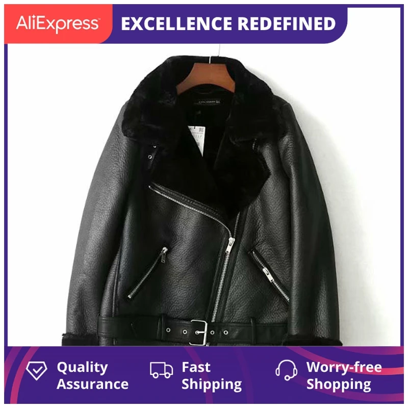 

Женская зимняя куртка на молнии, с длинным рукавом и отложным воротником