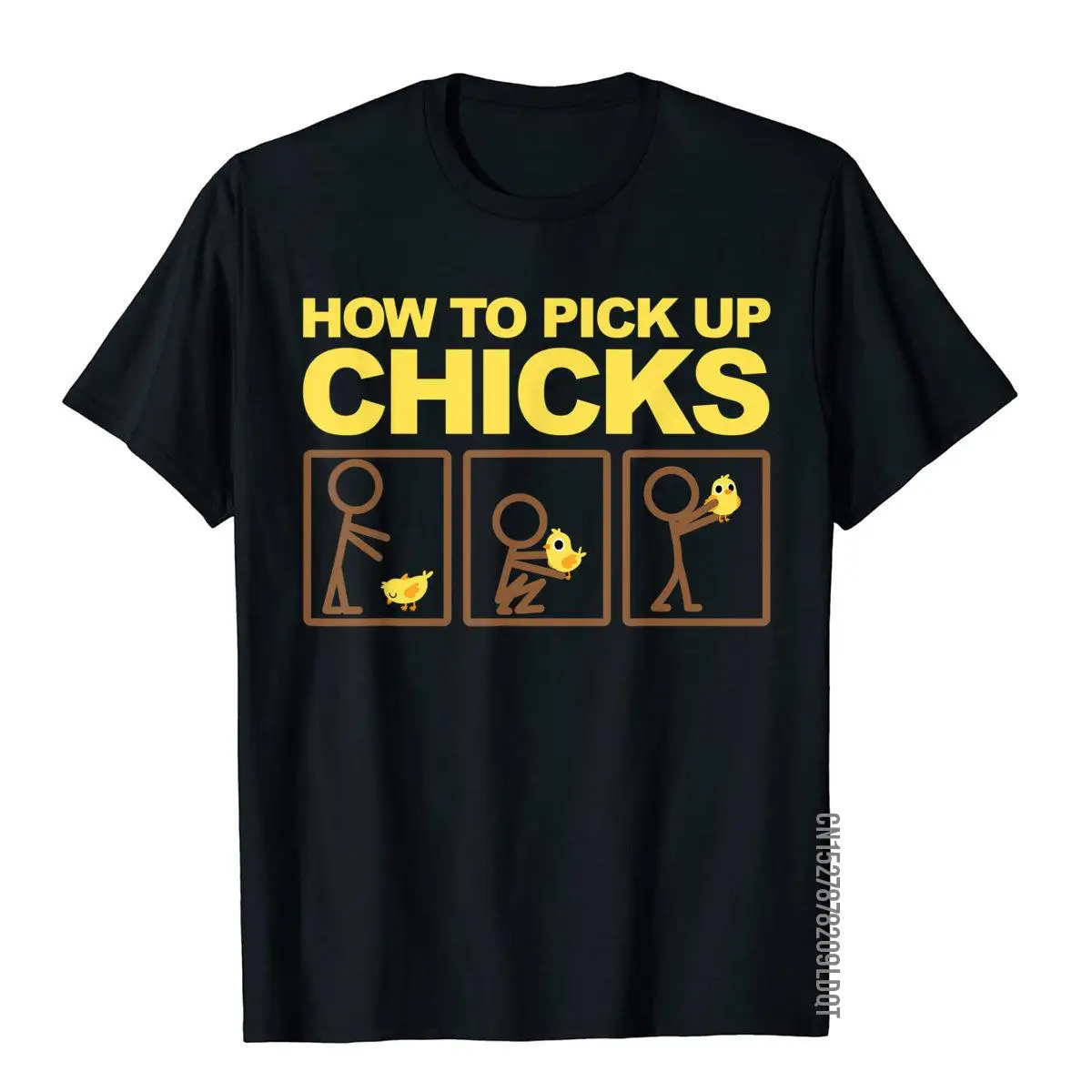 

How To Pick Up Chicks Shirt Cute Pick Chicks 101 Tee Gift Plain Party Top T-Shirts Cotton Men Tees Youthful