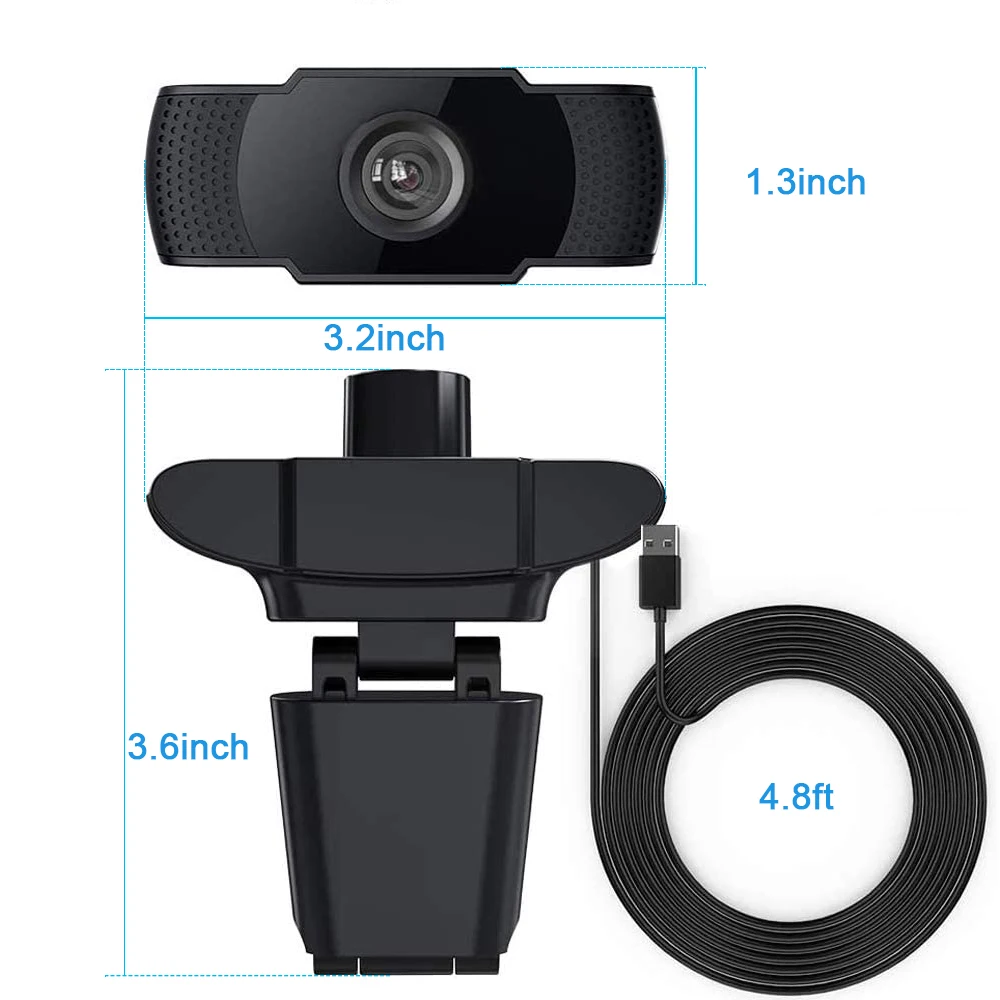 1080p full hd computer camera desktop llaptop 30 fps smooth network video dual microphone video call work conference 5v camera free global shipping