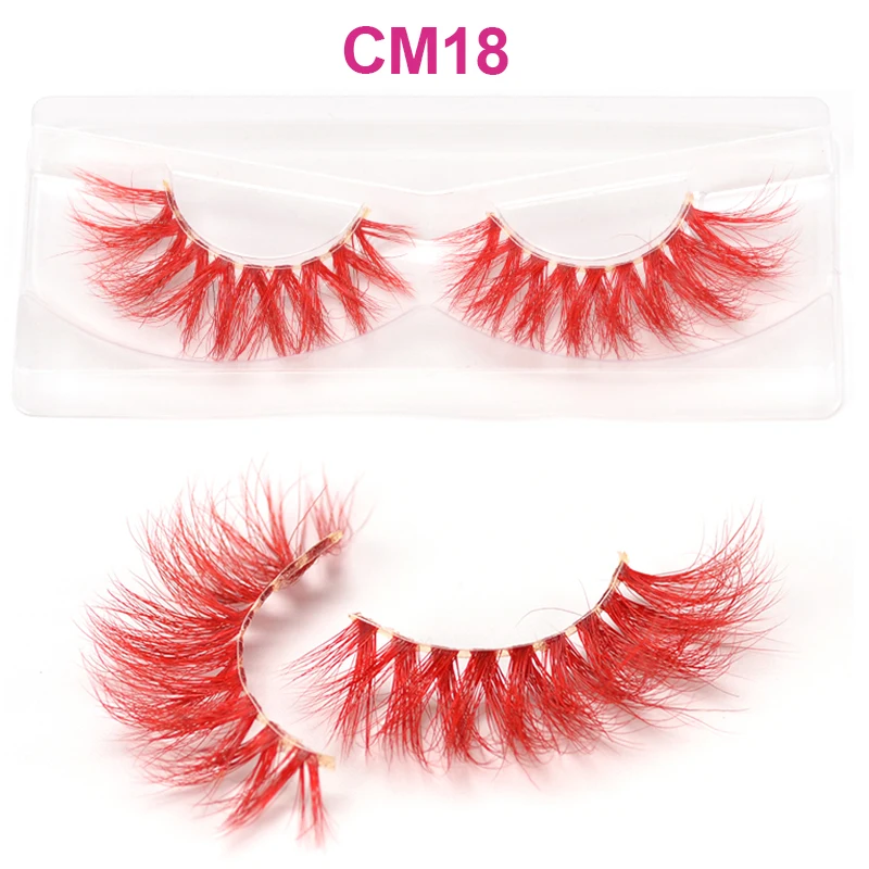 Ed Eyelashes Bulk Wholesale Dramatic Fluffy Thick Colorful Hot Pink False  Eyelashes Makeup