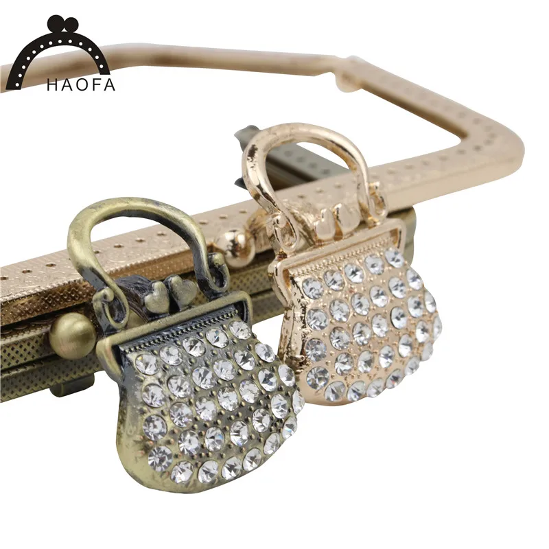 HAOFA Новое поступление металлический кошелек рамка 20 см сумка рамки для DIY сумки