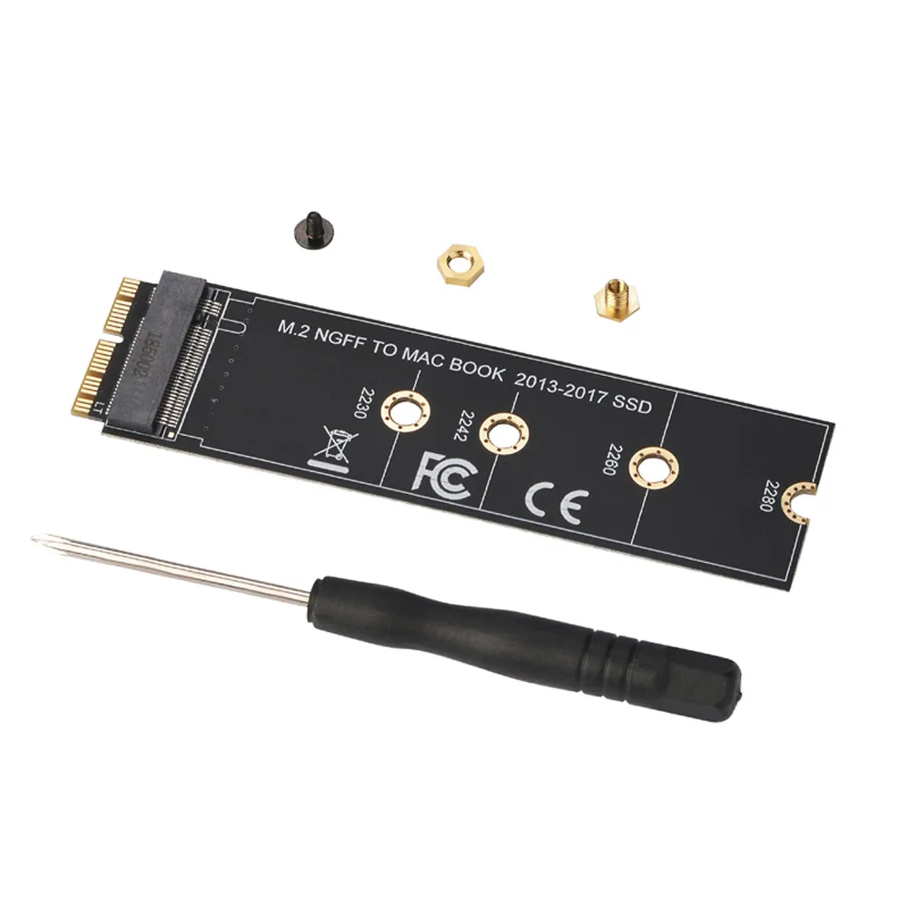 M2 NGFF PCIe AHCI SSD адаптер Разъем для карты MACBOOK Air 2013 2014 2015 2017 A1465 A1466 Pro A1398 A1502 A1419 2230 2280