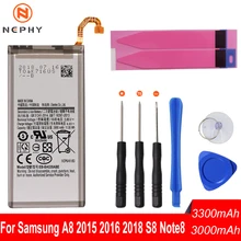 Nephy происхождения заменить Батарея для Samsung Galaxy A8 SM-A800 A810F A530F S8 G950F Note 8 N950F DS мобильный сотовый телефон