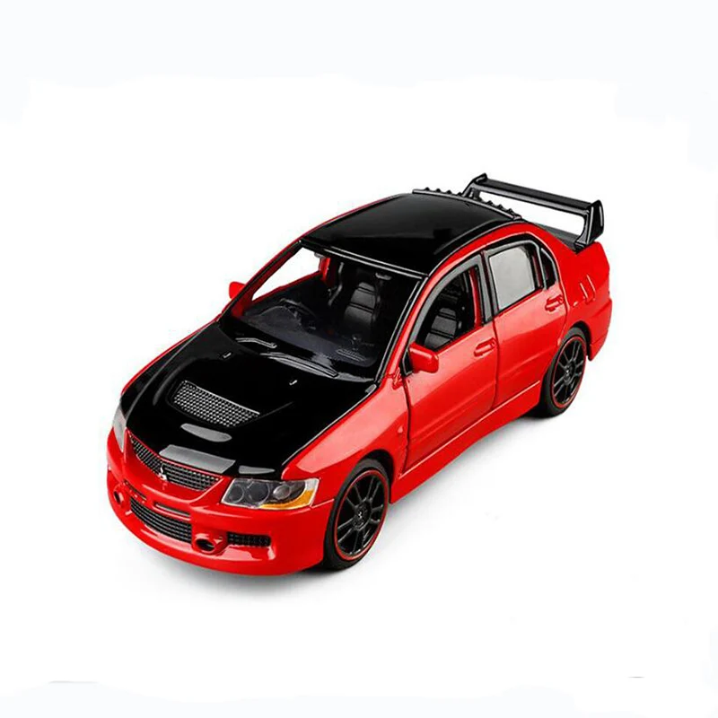 Металлическая Модель автомобиля Mitsubishi EVO9 классический автомобильный звуковой