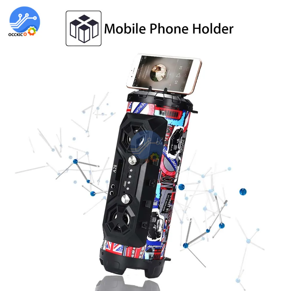 Hi-Fi портативная Bluetooth-Колонка 4 2 FM-радио 3D звук объемный стерео Громкий бас