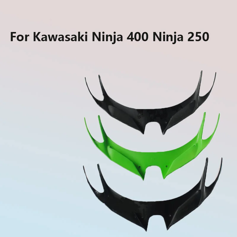 

For Ninja 400 Ninja 250 2018 2019 Winglets Front Fairing Pneumatic Wing Tip Wing ABS Plastic Cover Protective