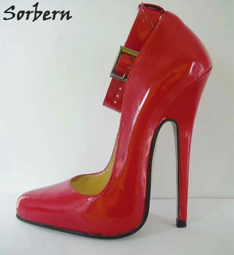 Sorbern mary janes/женские туфли-лодочки; туфли на высоком каблуке; туфли на шпильке; офисные женские модельные туфли; женские туфли на каблуке; ; черные туфли-лодочки; Размер 12