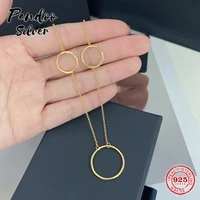 s925 sterling silver original jewelrycollection tropicanatropical 3 hoop adjustable necklace with logo women jewelry gift