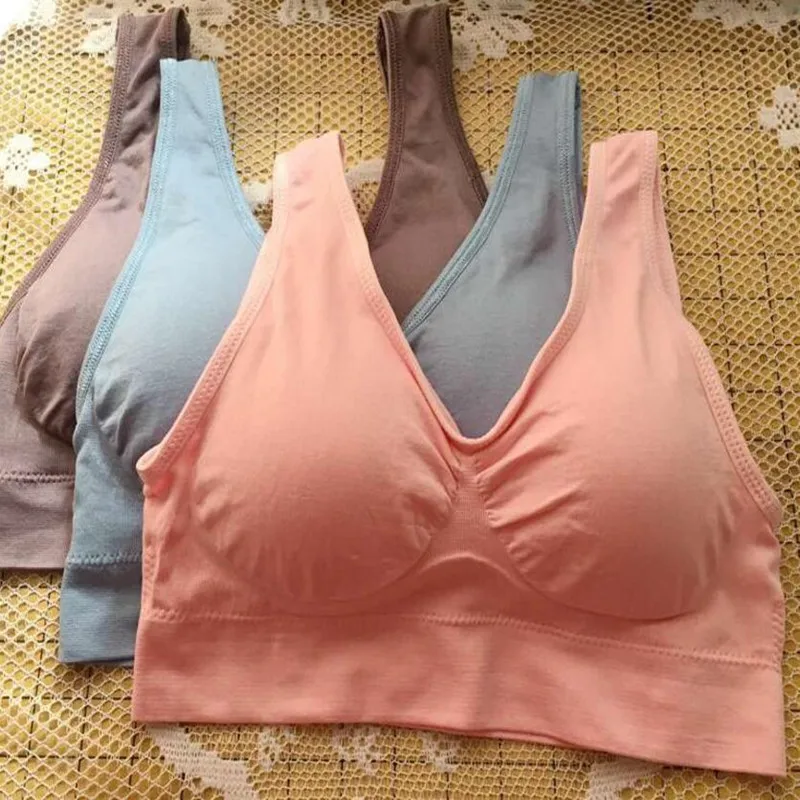 2018 New  Women Genie Bra Dual-layer Seamless Breathable Fitness Bra Vest With Removable Pads Bra