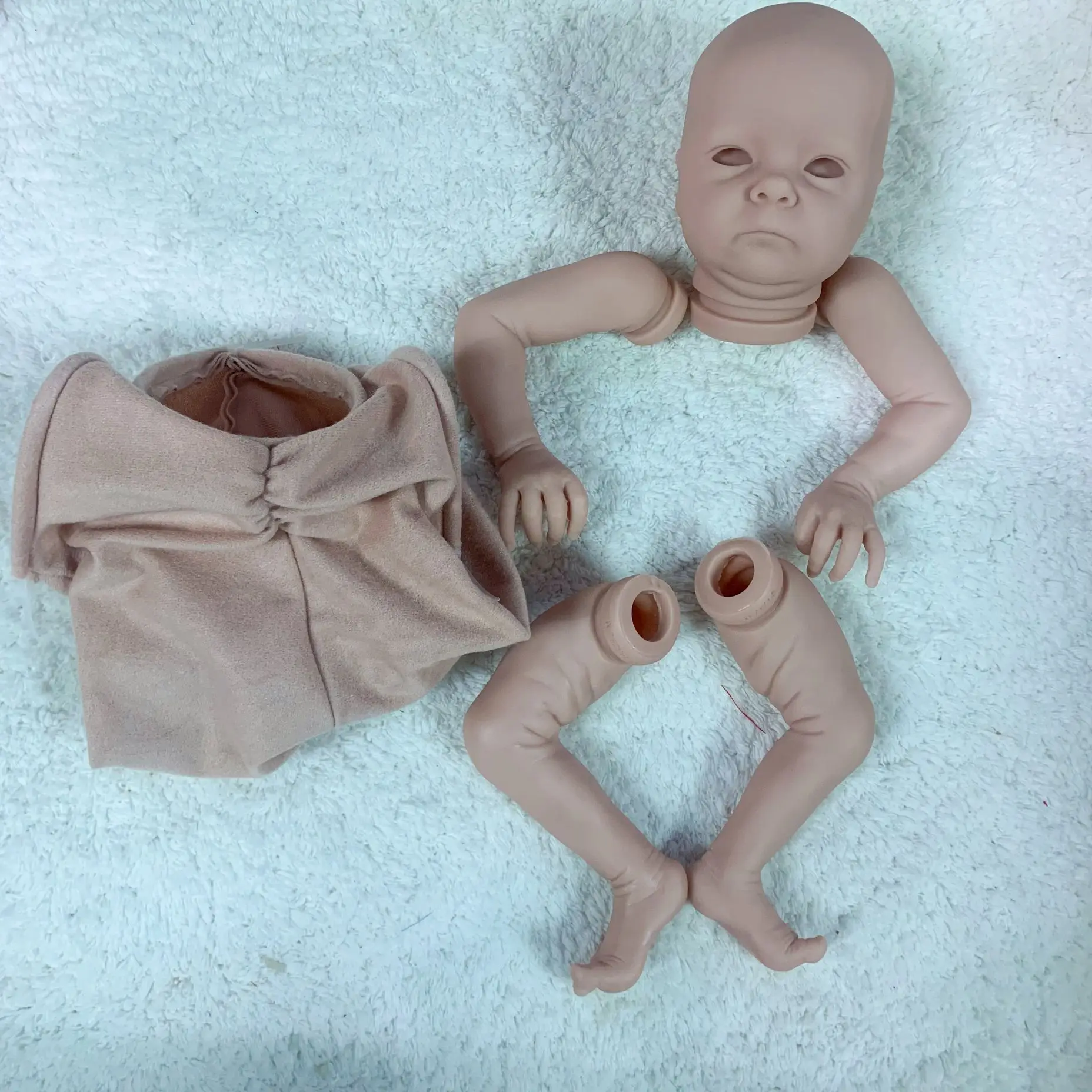 Детали для кукол новорожденных 16 дюймов без рисунка незакрашенные детали |