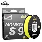 Леска SeaKnight S9 MONSTERMANSTER, 300 м, 500 м, 9 нитей, сверхпрочная, из полиэтилена, зеленая, широкоугольная, для морской рыбалки