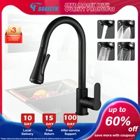 bakicth upgrade kitchen faucets silver single handle pull out kitchen tap single hole handle swivel 360 degree water mixer taps