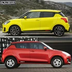 2 шт. автомобиль линия талии Декор Стикеры спортивные полосы для укладки Авто кузова наклейка для Suzuki Swift Fit 3-5 дверная фурнитура виниловые наклейки