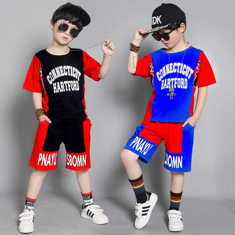 2019 г. Комплекты одежды для маленьких мальчиков детские спортивные костюмы Летний