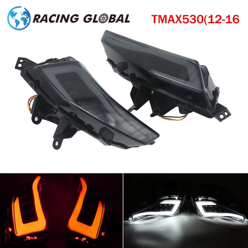 

ALCON For TMAX530 2012-2016 LED Turn Signal Rear Tail Brake Light T-MAX530