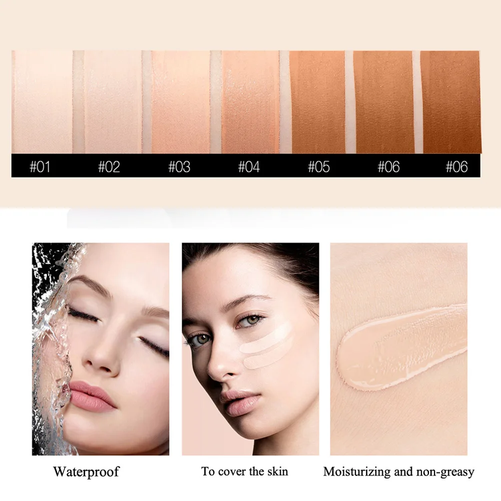 Concealer Foundation Moisturizing Whitening Breathable Durable Waterproof Dating Traveling Artifact SSwell |