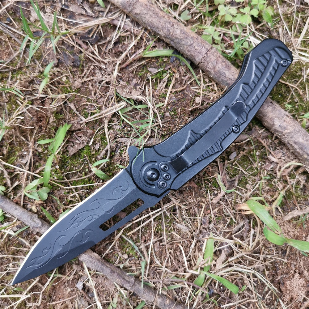 8CR13Mov stainless steel folding knife lifesaving pocket outdoor camping barbecue tool sharp and durable |